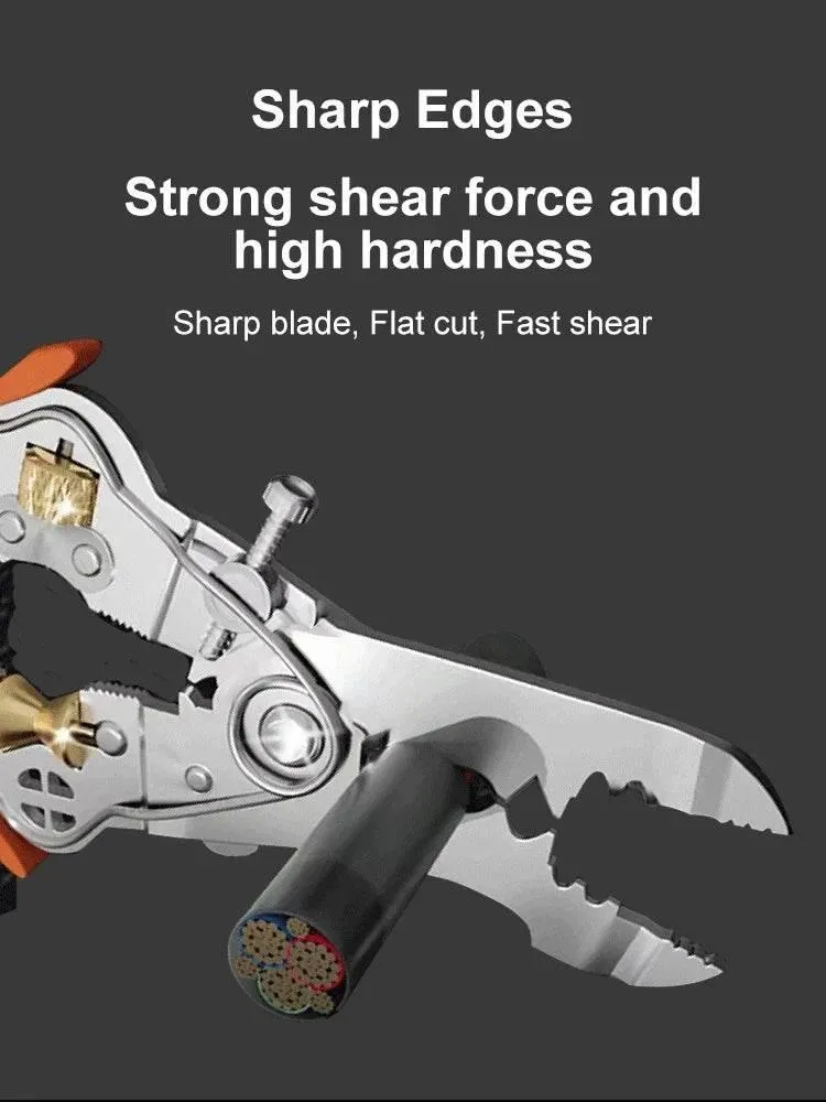 Heavy-Duty Wire Cutter  Stripping Pliers - 10-in-1 Tool