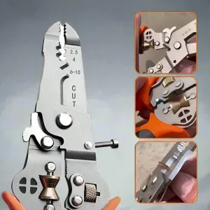 Heavy-Duty Wire Cutter  Stripping Pliers - 10-in-1 Tool