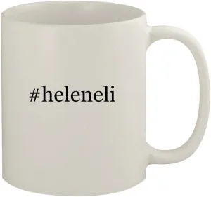 #heleneli - 11oz Ceramic White Coffee Mug, White