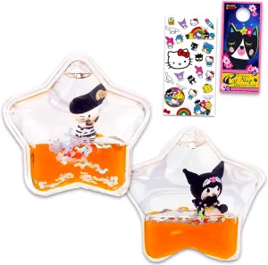 Hello Kitty Tsunameez Keychains Costume Collection Bundle - 2 Pack Tsunameez Hello Kitty Friends in Costume Collectible Keychains, Stickers | Random Selection, No Duplicates