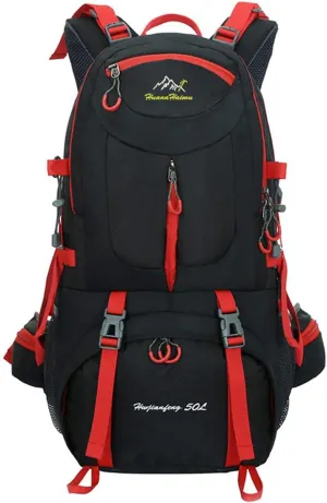 Hiking Backpack 50L Climbing Camping Backpack Large Rucksack for Trekking Travel Outdoor Sport(Black)