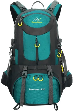 Hiking Backpack 50L Climbing Camping Backpack Large Rucksack for Trekking Travel Outdoor Sport(Dark Green)