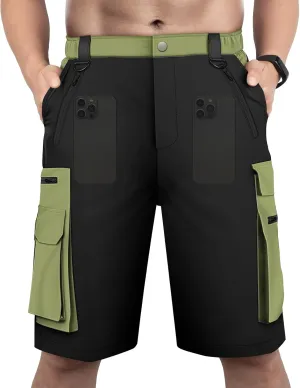 Hiking Cargo Shorts for Men,11 Multi-Pockets Outdoor Shorts,Quick-Dry,Lightweight,Multi-Purpose Tactical Shorts