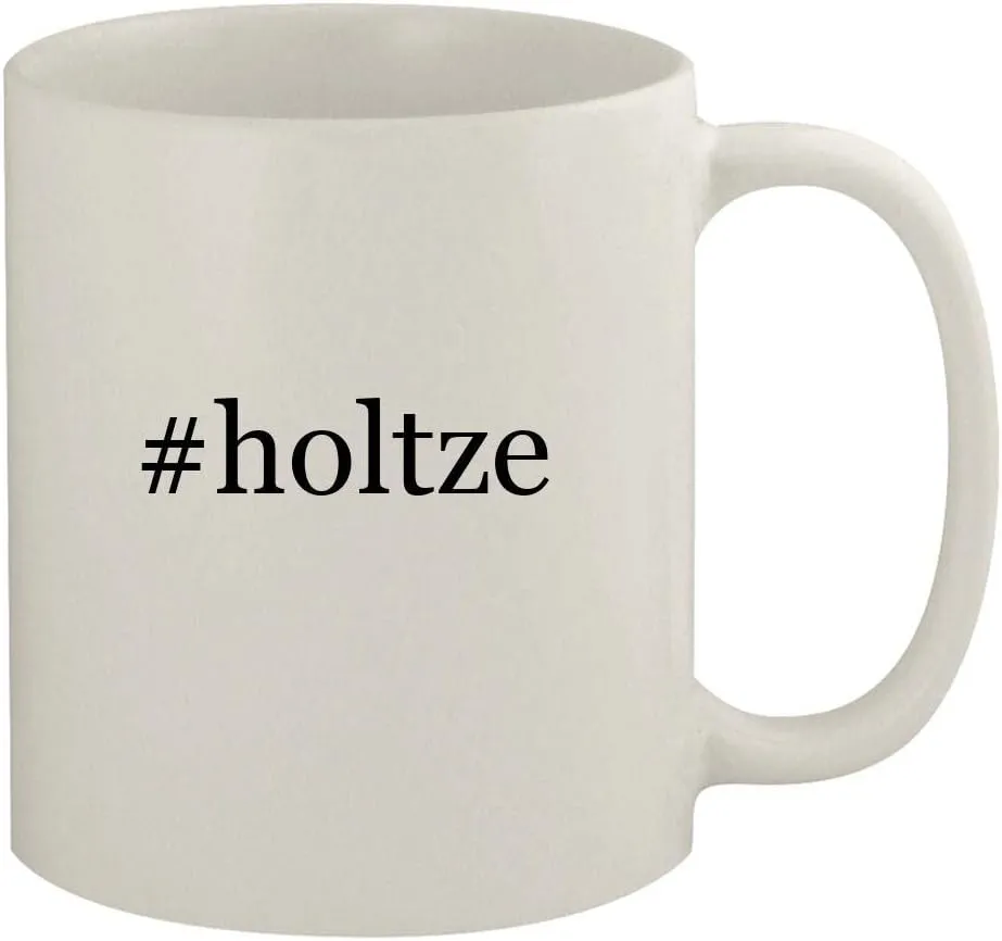 #holtze - 11oz Ceramic White Coffee Mug, White