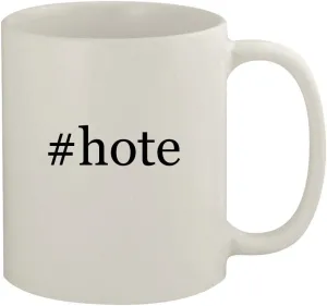 #hote - 11oz Ceramic White Coffee Mug, White