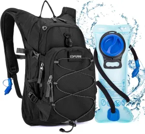 Hydration Backpack 20L with Water Bladder 2L, Large Storage Hiking Daypack for Men Women, Lightweight Insulation Water Backpack for Biking, Running, Skiing, Trekking, Camping