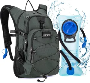 Hydration Backpack 20L with Water Bladder 2L, Large Storage Hiking Daypack for Men Women, Lightweight Insulation Water Backpack for Biking, Running, Skiing, Trekking, Camping