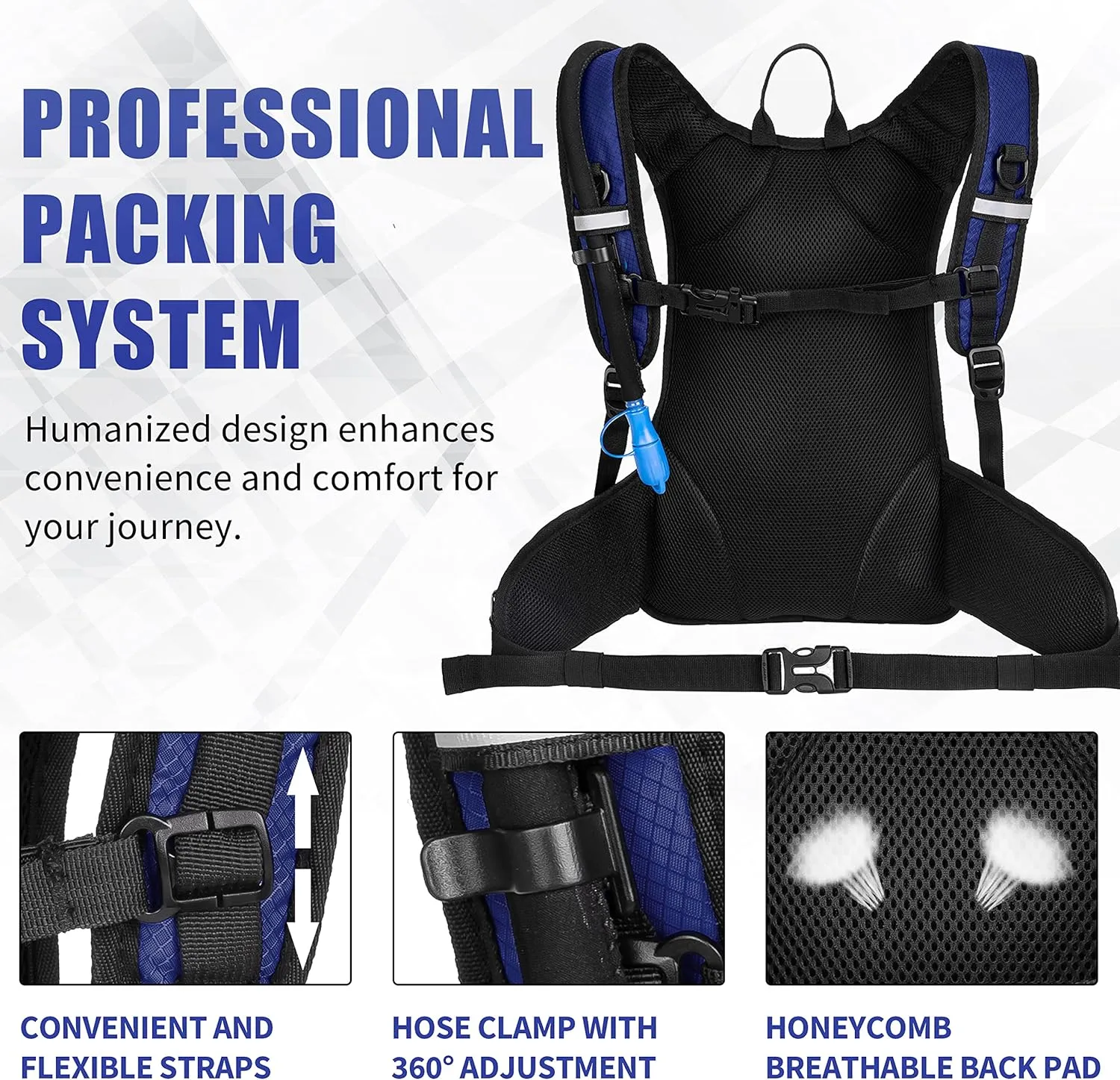 Hydration Pack Hiking Water Backpack - Miracol Insulated Water Bag with 2L Bladder