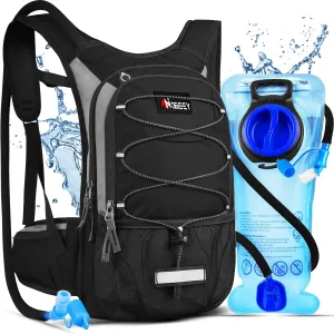 Hydration Pack, Insulated Hydration Backpack with 2L Hydration Bladder, Hiking Backpack for Men Women Kids, Water Backpack for Hiking, Running, Cycling, Camping