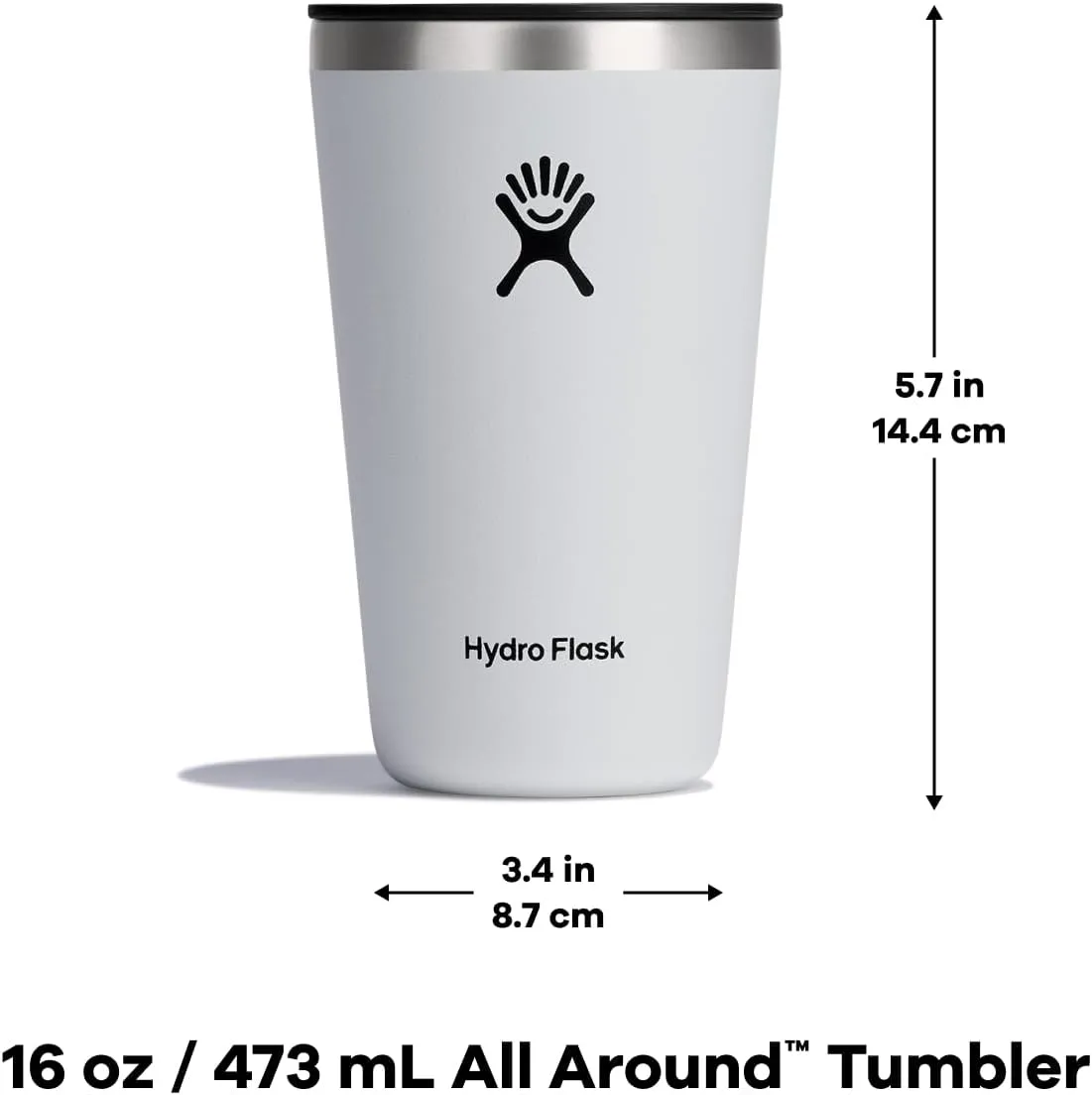 Hydro Flask 16 Oz All Around Tumbler Press-In Lid Oat