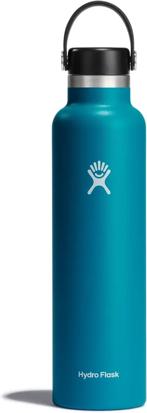 Hydro Flask 24 oz Standard Mouth Water Bottle with Flex Cap or Flex Straw