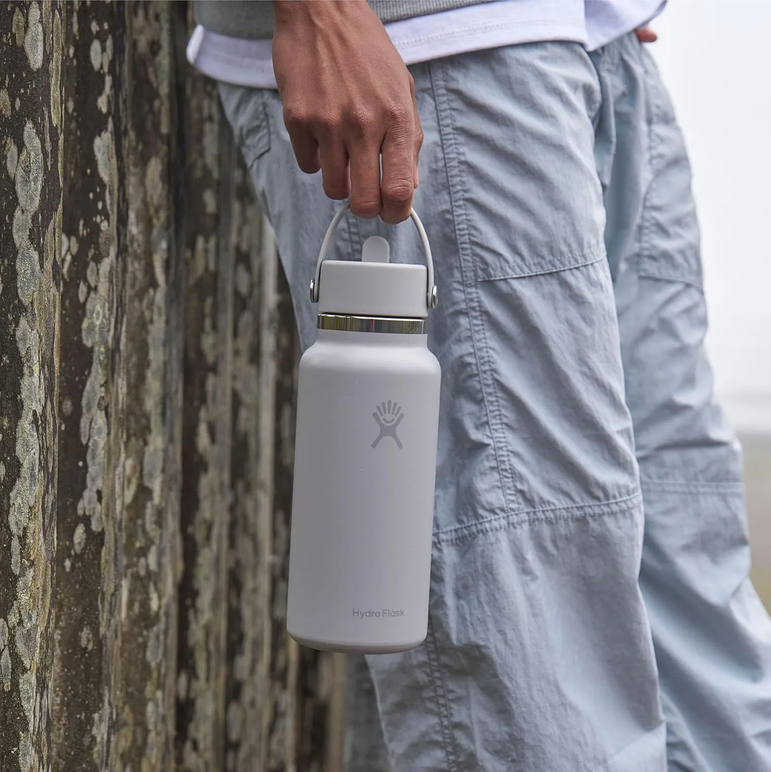 Hydro Flask Water Bottle - Insulated Stainless Steel - Wide Straw Lid, Non Spill, Leakproof in 32 Oz Cherry Rose Gold