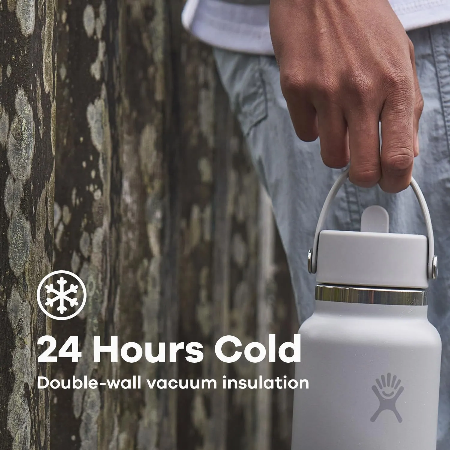 Hydro Flask Water Bottle - Insulated Stainless Steel - Wide Straw Lid, Non Spill, Leakproof in 40Oz Aloe Green