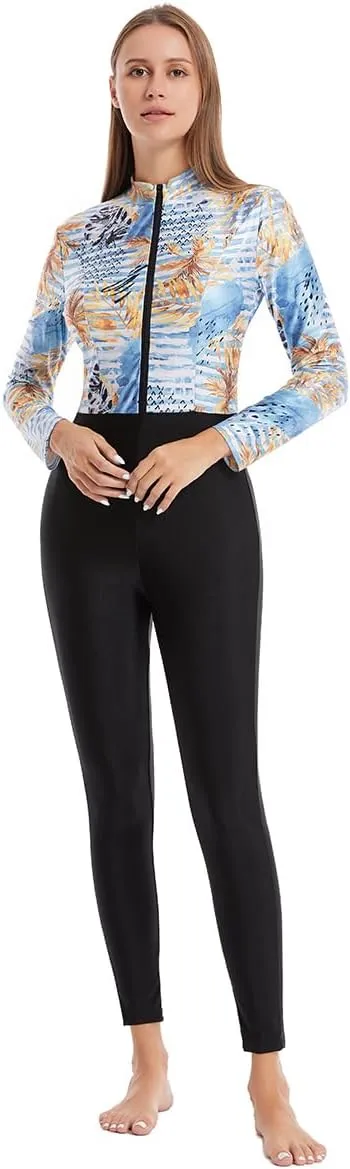 IBAKOM One Piece Modest Burkini for Women Islamic Swimsuits with Wrap Skirt Swim Cap Muslim Bathing Suit Cover Ups