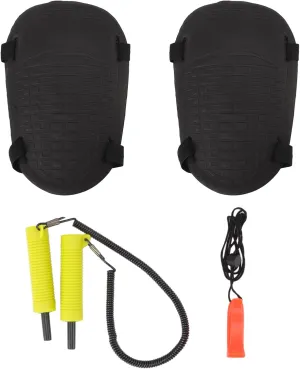 Ice Fishing Safety Kit Safety Tool Retractable Ice Picks Hard EVA Knee Pads and Non Nuclear Whistle for Protection Outdoor Floating and Safe to Use