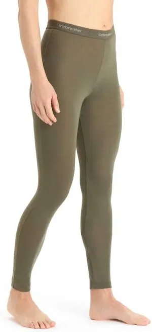 Icebreaker Merino Women’s 175 Everyday Winter Leggings, 100% Merino Wool Base Layer - Soft, Stretchy Thermal for Women - Premium Snow Clothes and Cold Weather Gear for Women - Loden Green, X-Small