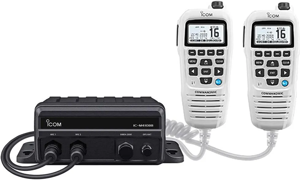 Icom M410BBGW11 Black Box Vhf 2 Remote N2k W/ White