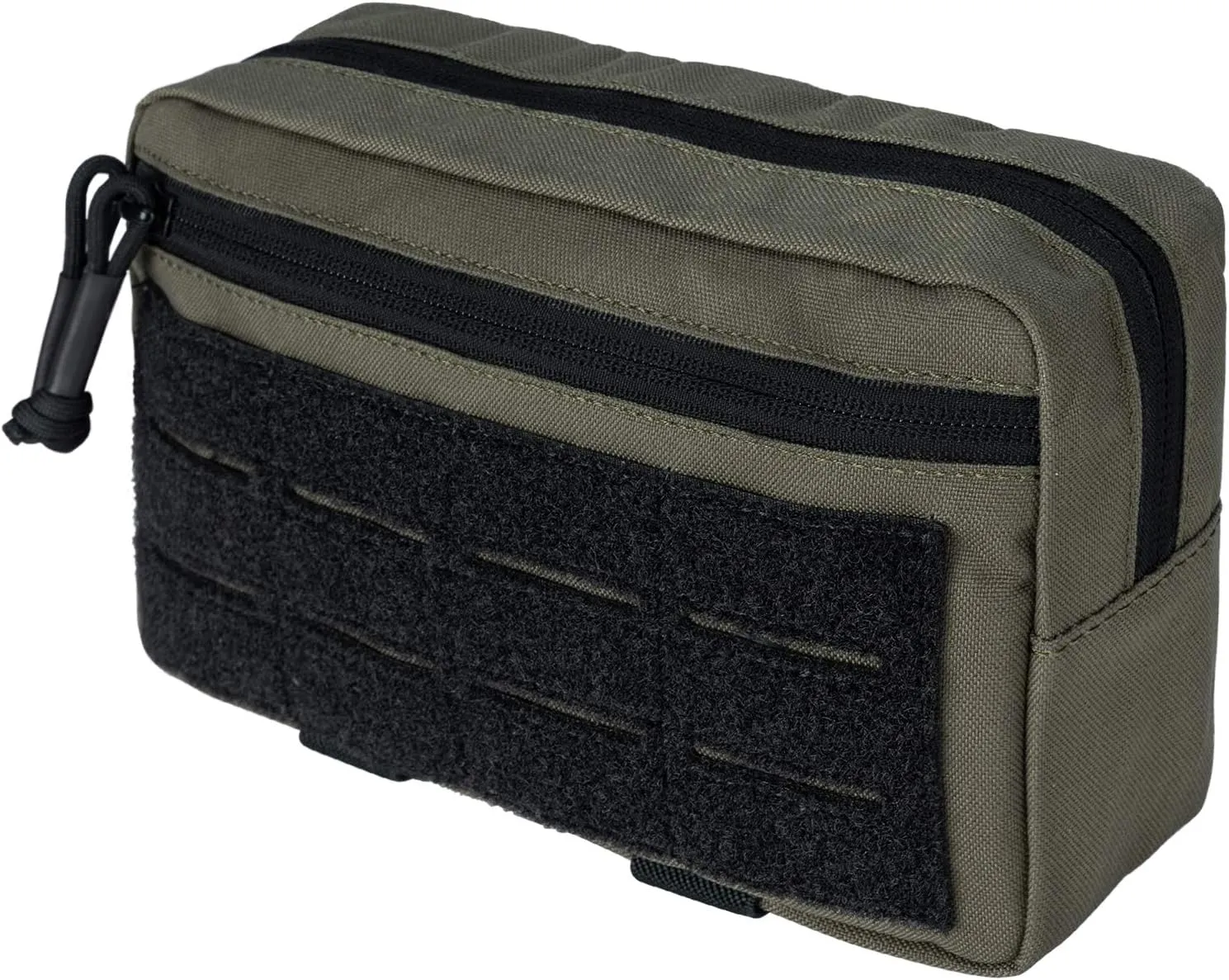 IDOGEAR Dump Tactical Pouches MOLLE Admin Pouch Military Modular Utility Tools EDC Multi-Purpose Bag Dual Zippers for Tactical Vest Chest Rig 500D Nylon