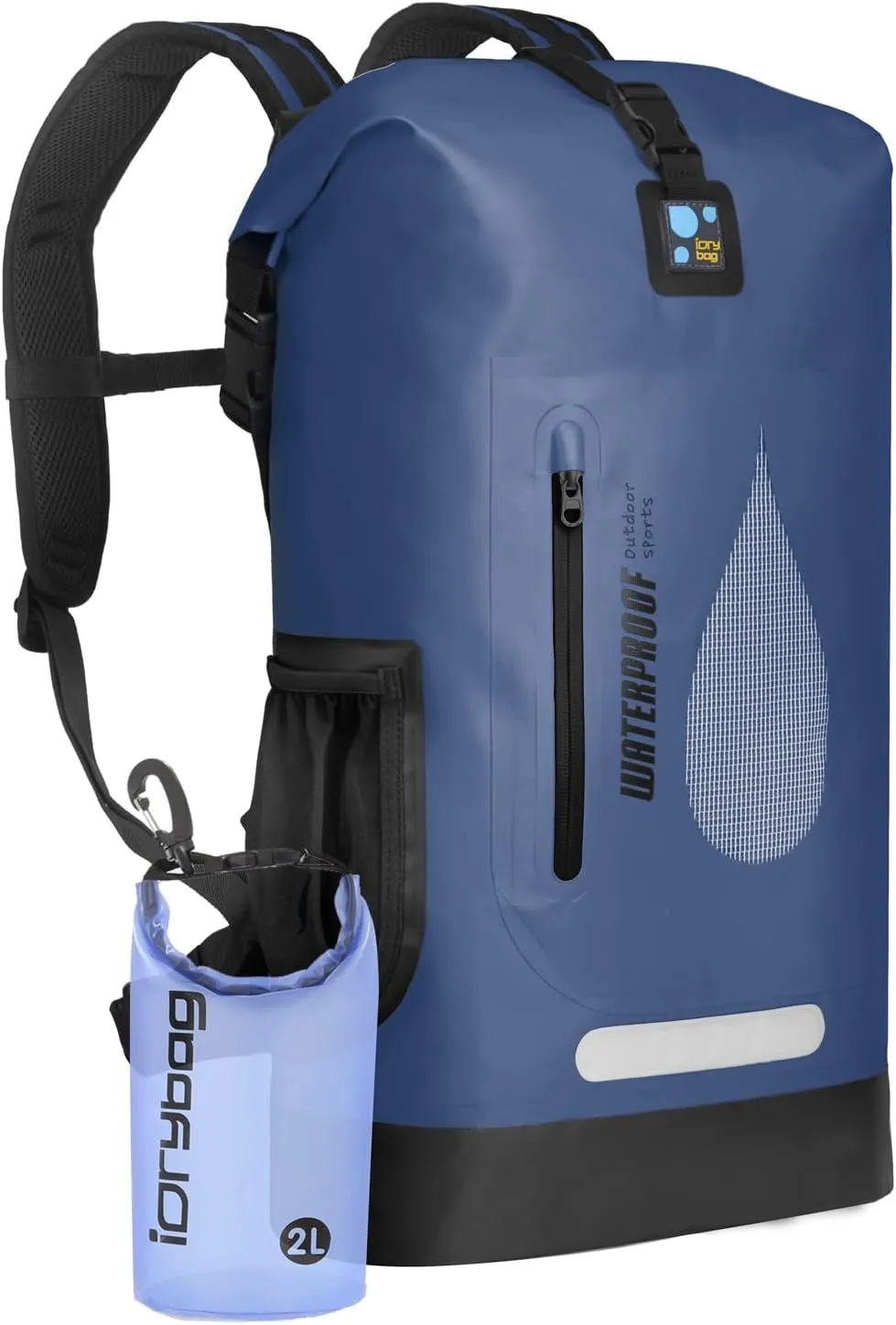 IDRYBAG Waterproof Dry Bag Marine Dry Bag Water Sports, Floating Bag Backpack Waterproof Durable for Kayaking