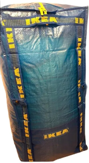 Ikea Frakta Storage Bag - Blue -- SET OF 3