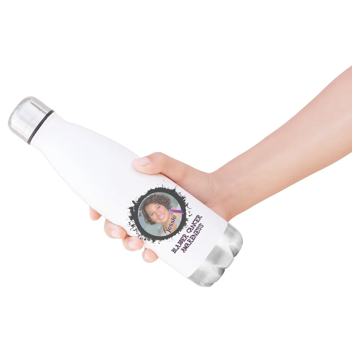 In Memory / In Honor of Bladder Cancer Awareness 20oz Insulated Water Bottle