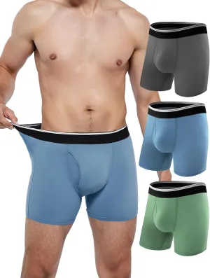 Incontinence Underwear for Men Washable Soft Leak Proof Boxer Briefs for Daily Bladder Leakage 3 Pack