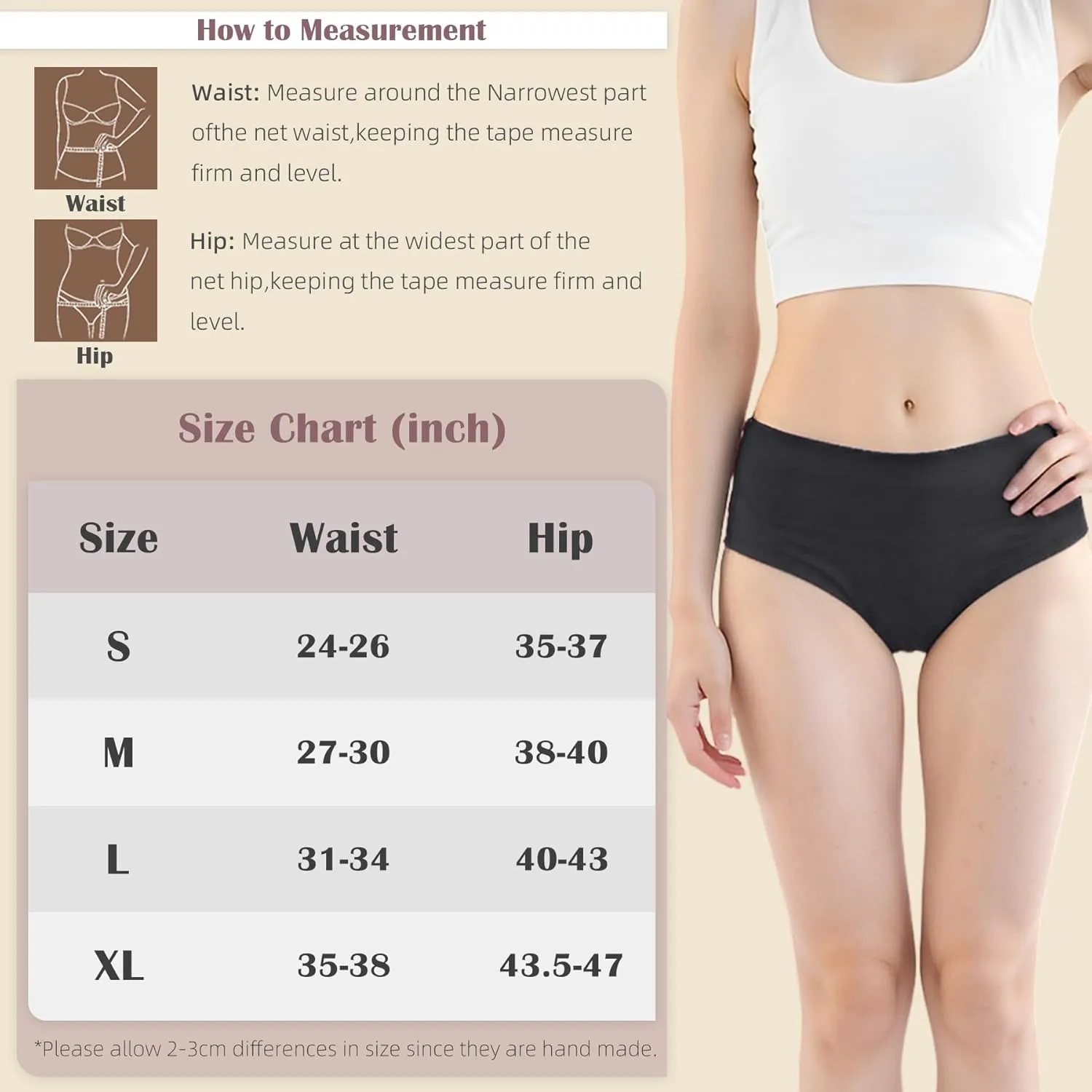 Incontinence Underwear for Women Washable Incontinence Underwear Absorbent Cotton Panties Bladder Leak Underwear for Women Teens