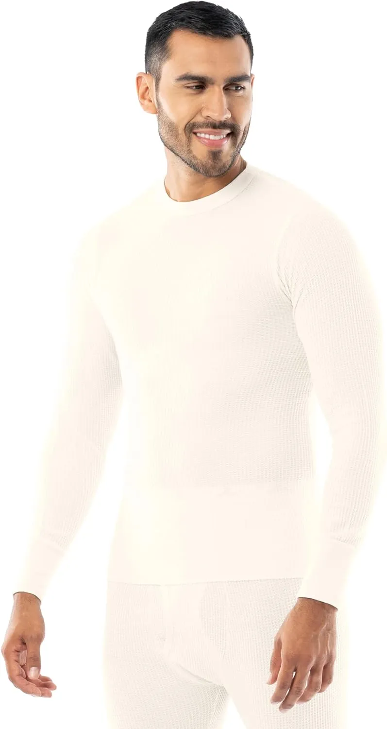Indera Men's Traditional Waffle Thermal Underwear Long Sleeve Shirt