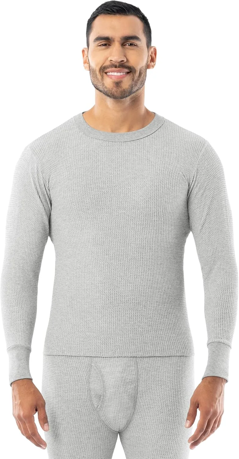 Indera Men's Traditional Waffle Thermal Underwear Long Sleeve Shirt