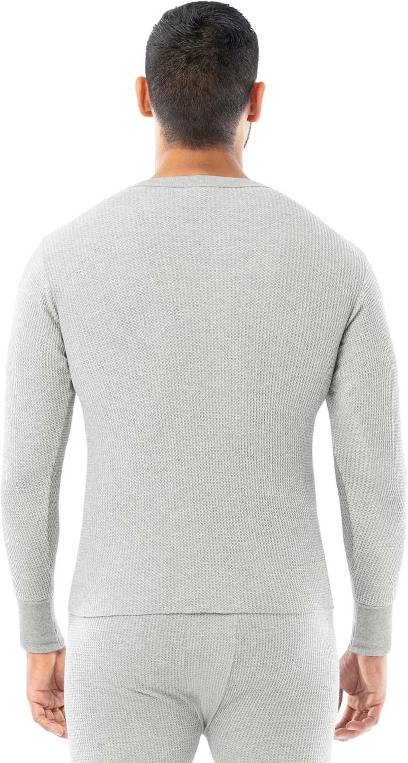 Indera Men's Traditional Waffle Thermal Underwear Long Sleeve Shirt