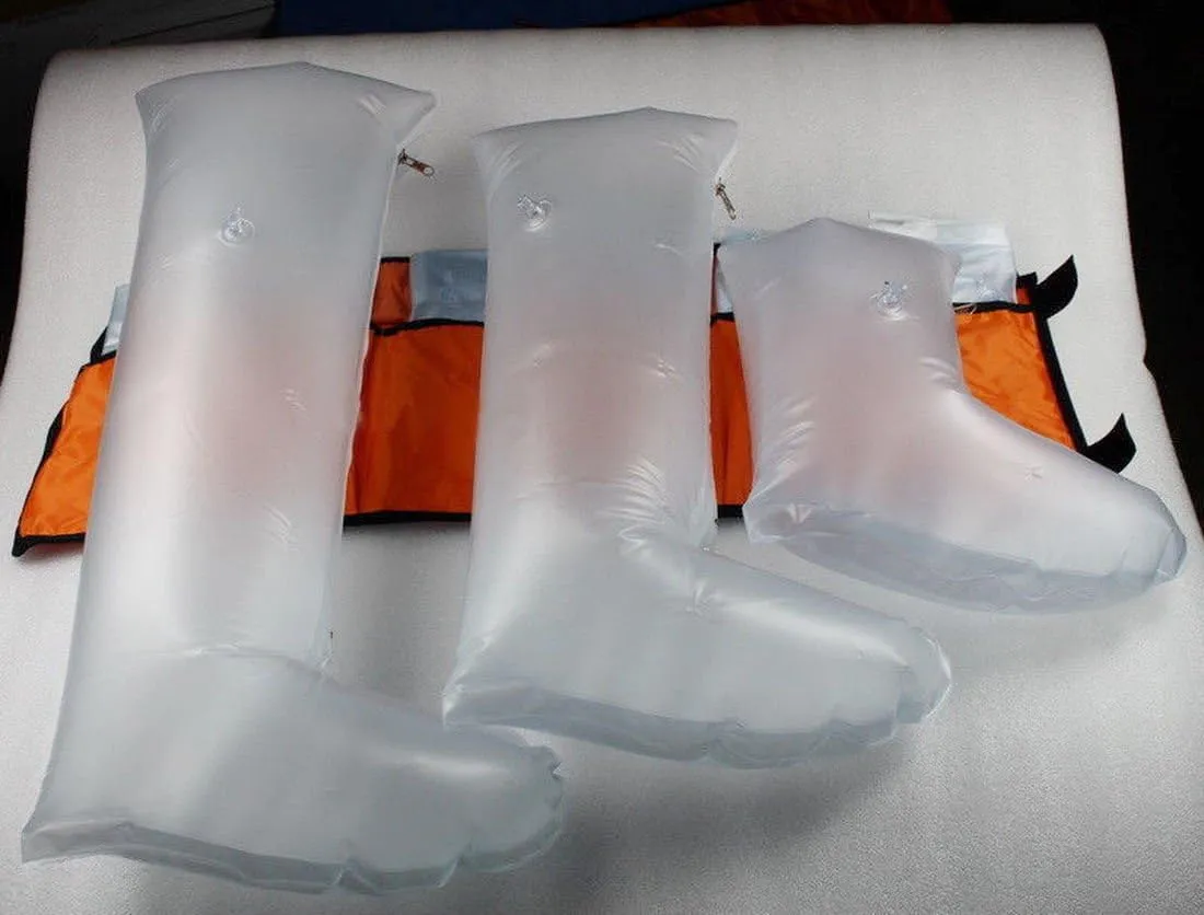 Inflatable Air Splint Set Hand Wrist Arm Leg Ankle First Aid Emergency Kit