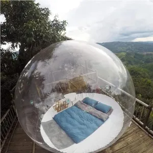 Inflatable Bubble Camping Tent, Outdoor Rainproof Transparent Dome Bubble House, Family Backyard Stargazing Outdoor Camping Bubble Tent