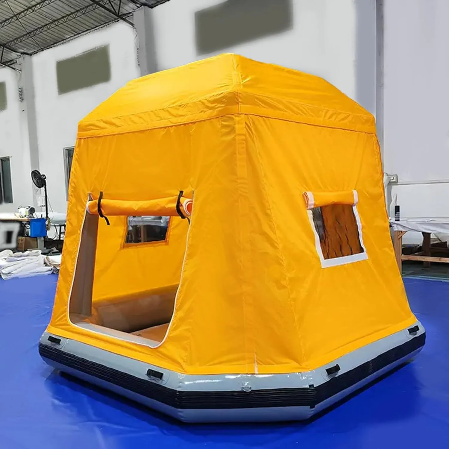 Inflatable Camping Tent Easy Setup Blow Up Tents Pool Lounge Float Fishing Raft Boat