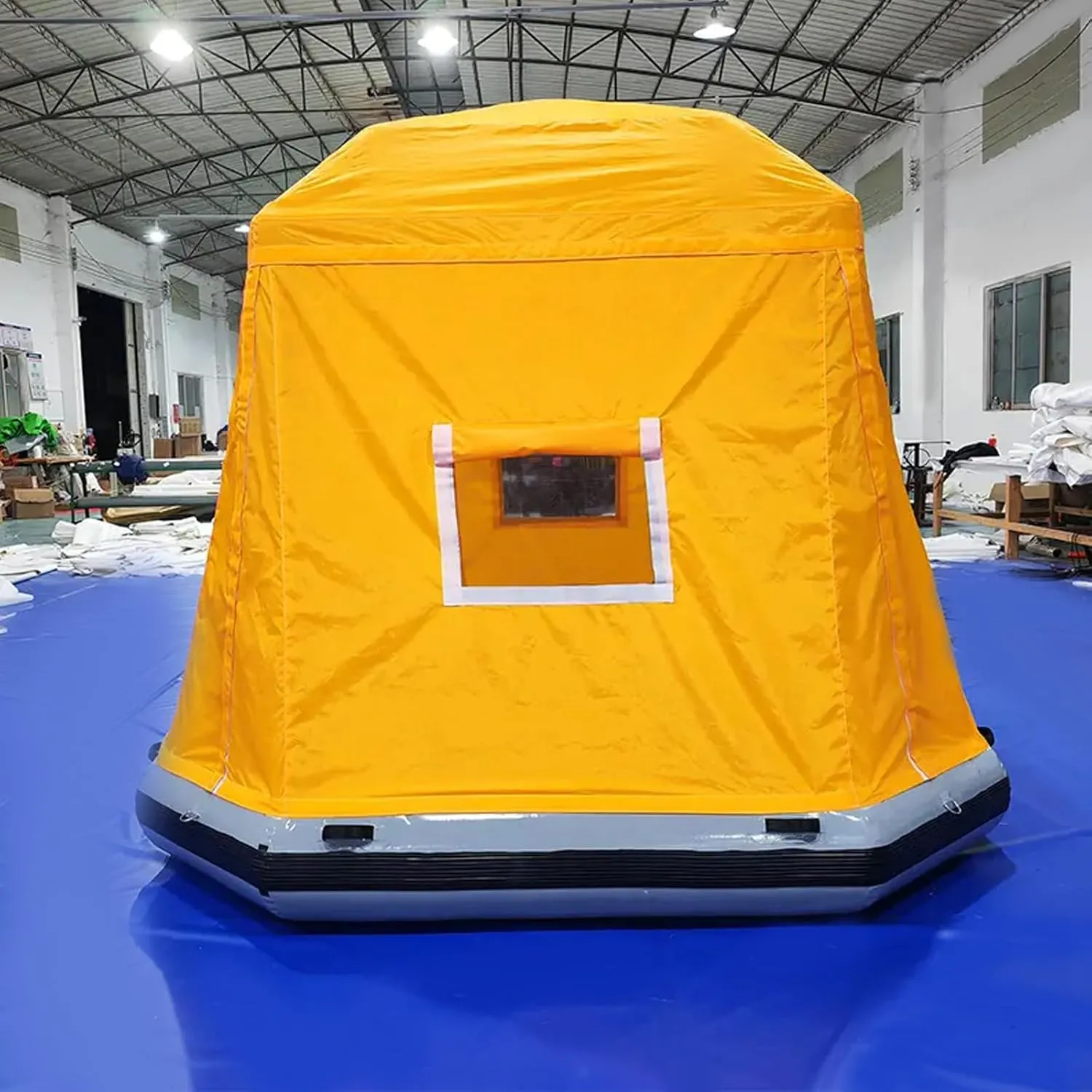 Inflatable Camping Tent Easy Setup Blow Up Tents Pool Lounge Float Fishing Raft Boat
