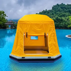 Inflatable Camping Tent Easy Setup Blow Up Tents Pool Lounge Float Fishing Raft Boat