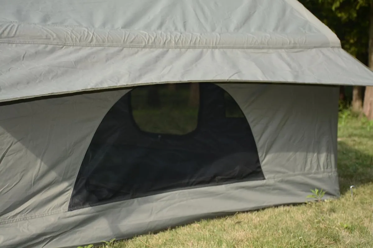 Inflatable Camping Tent with Hand Pump,Waterproof and Windproof,Blow up Tent w/Canopy,Portable Air Glamping Tents,4 Seasons,Easy Setup for 7-8 People