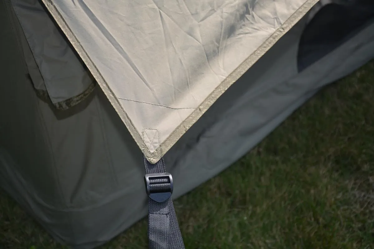 Inflatable Camping Tent with Hand Pump,Waterproof and Windproof,Blow up Tent w/Canopy,Portable Air Glamping Tents,4 Seasons,Easy Setup for 7-8 People