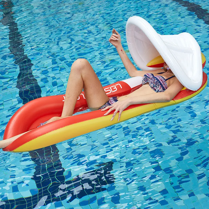 Inflatable Floating Bed with Canopy