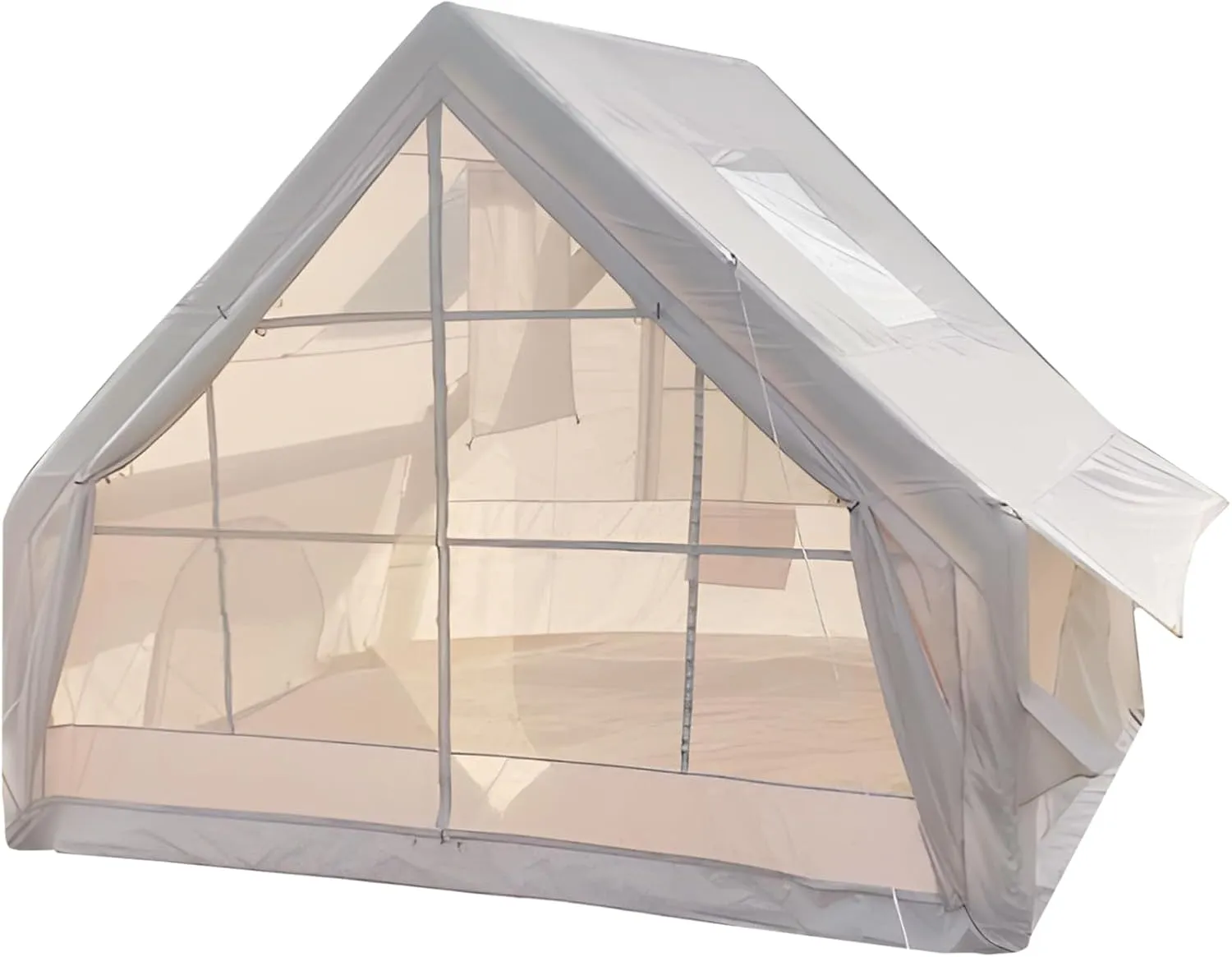 Instant Inflatable Camping Tent, Spacious Camping Tent for 1-6 People with Open View Windows Waterproof Windproof Big Quick Folding Suitable for Camping