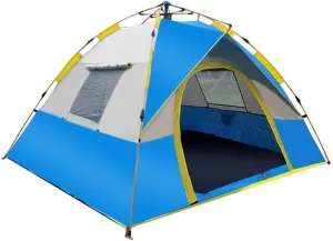 Instant Pop Up Camping Tent for 2-3 Person Family, Waterproof UV-Resistant Sun Shelter, Quick Setup Tent for Outdoor Hiking, Beach, Camping & Outdoor Activities