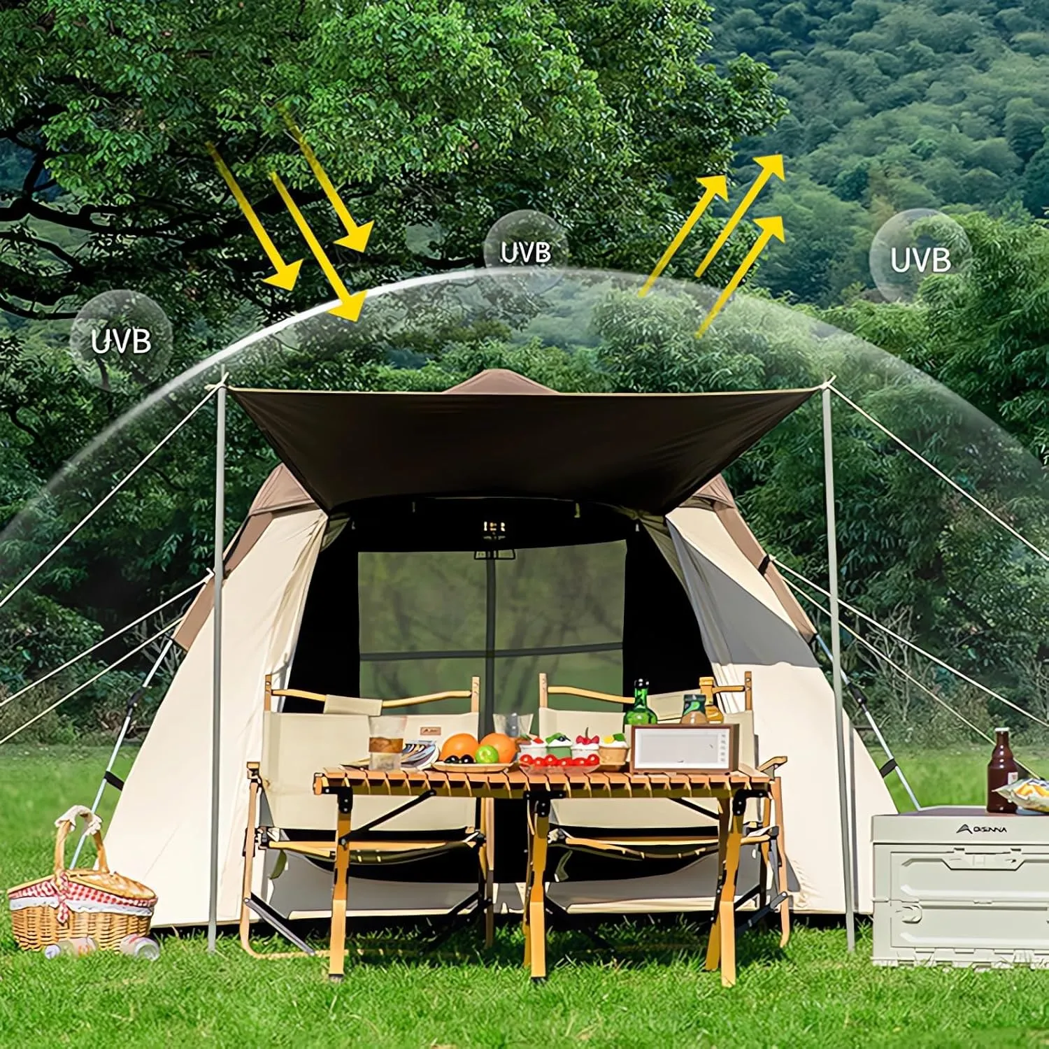 Instant Tents for Camping Tents for Camping 4 Person Pop Up Tent Dome Tent for Camping Family Size Tent Large Tent