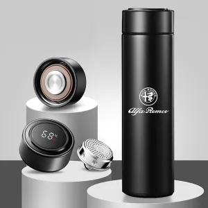 Insulated Smart Water Bottle for Alfa Romeo GTV 2003 2004, Digital Temperature Control Tumbler Travel Hydration Mug