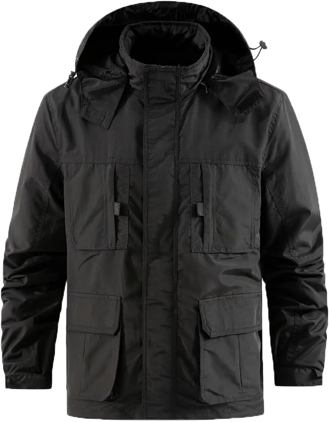 INVACHI Men's M65 Field Jacket Military Jackets for Men Outdoor Army Jackets with Multiple Pockets