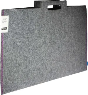 Itoya Midtown Large Format Artwork Carrier Bag, 19x26", Grey/Purple