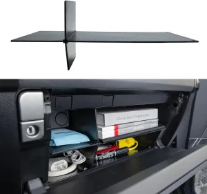 JDMCAR Compatible with Toyota 4Runner Accessories 2010-2023 2024 Glove Box Organizer and GX 460 (2010-2023)，Insert ABS Black Materials 4-Runner Compartment Tray