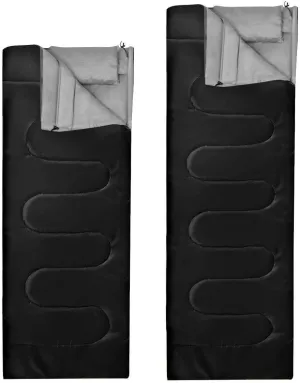 JHUS Double 2 Person Sleeping Bag Waterproof w/2 Pillows Camping Queen Size XL Camping Accessories Camping Gear Sleeping Bag Sleeping Bags Camping Essentials Camping Supplies Hiking Gear Backpac