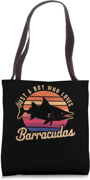 Just A Boy Who Loves Barracudas Tote Bag