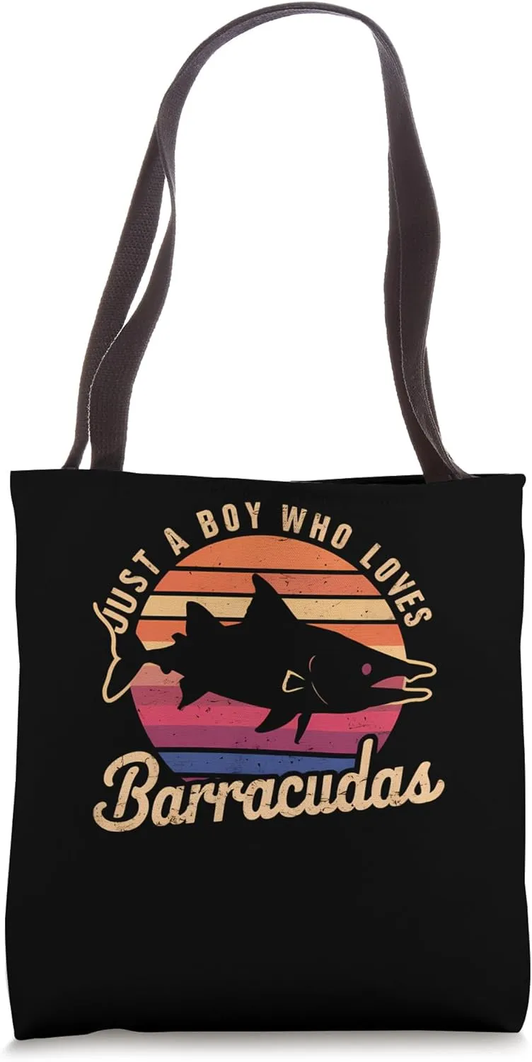 Just A Boy Who Loves Barracudas Tote Bag