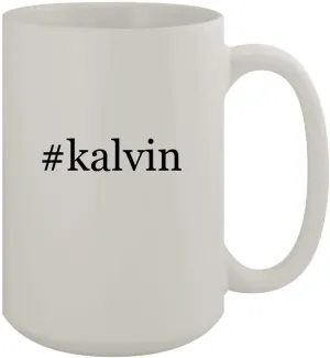#kalvin - 15oz Ceramic White Coffee Mug, White