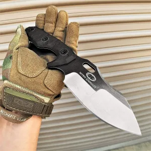 KCCEDGE BEST CUTLERY SOURCE with Armour Tactical Knife Hunting Knife Survival Knife 9.5" Full Tang Fixed Blade Knife Camping Accessories Camping Gear Survival Kit Survival Gear Tactical Gear 79637